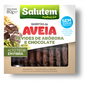 Barritas de Aveia + Abobora+ Chocolate