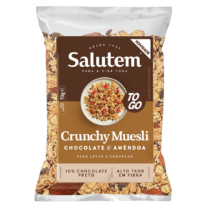 Crunchy muesli chocolate e amêndoa to go